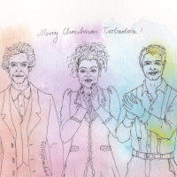 holiday greetings from Jack, Twelve and Missy